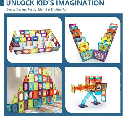 wowohage Magnetic Building Blocks Set – 101PCS STEM Creative Educational Toy for Kids (Ages 3+)
