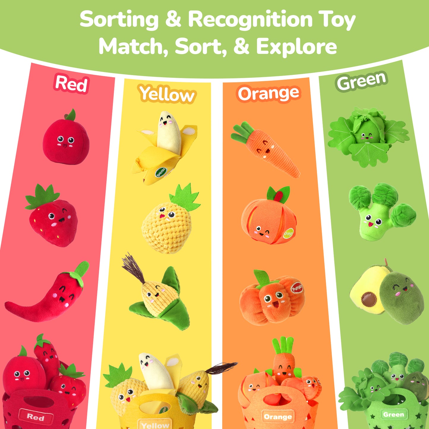 Baby Sensory Toys for Toddlers - Music & Light Pop-Up Animal Hammer Play